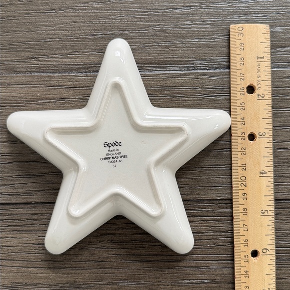 Holiday tree dish set, star shape is Spode and tree shape is Cuthbertson - Picture 3 of 7